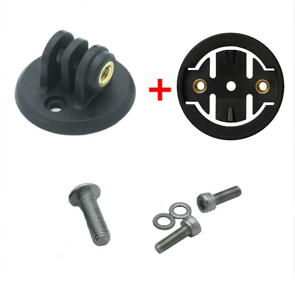 1 Set MTB Road Bike Bicycle Camera Adaptor Mount Computer Base Kit For GoPro Garmin Camera Bracket Handlebar Stopwatch