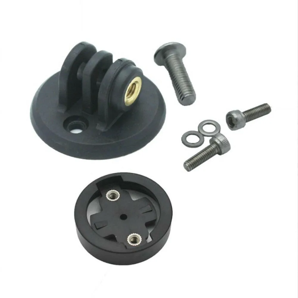 1 Set MTB Road Bike Bicycle Camera Adaptor Mount Computer Base Kit For GoPro Garmin Camera Bracket Handlebar Stopwatch