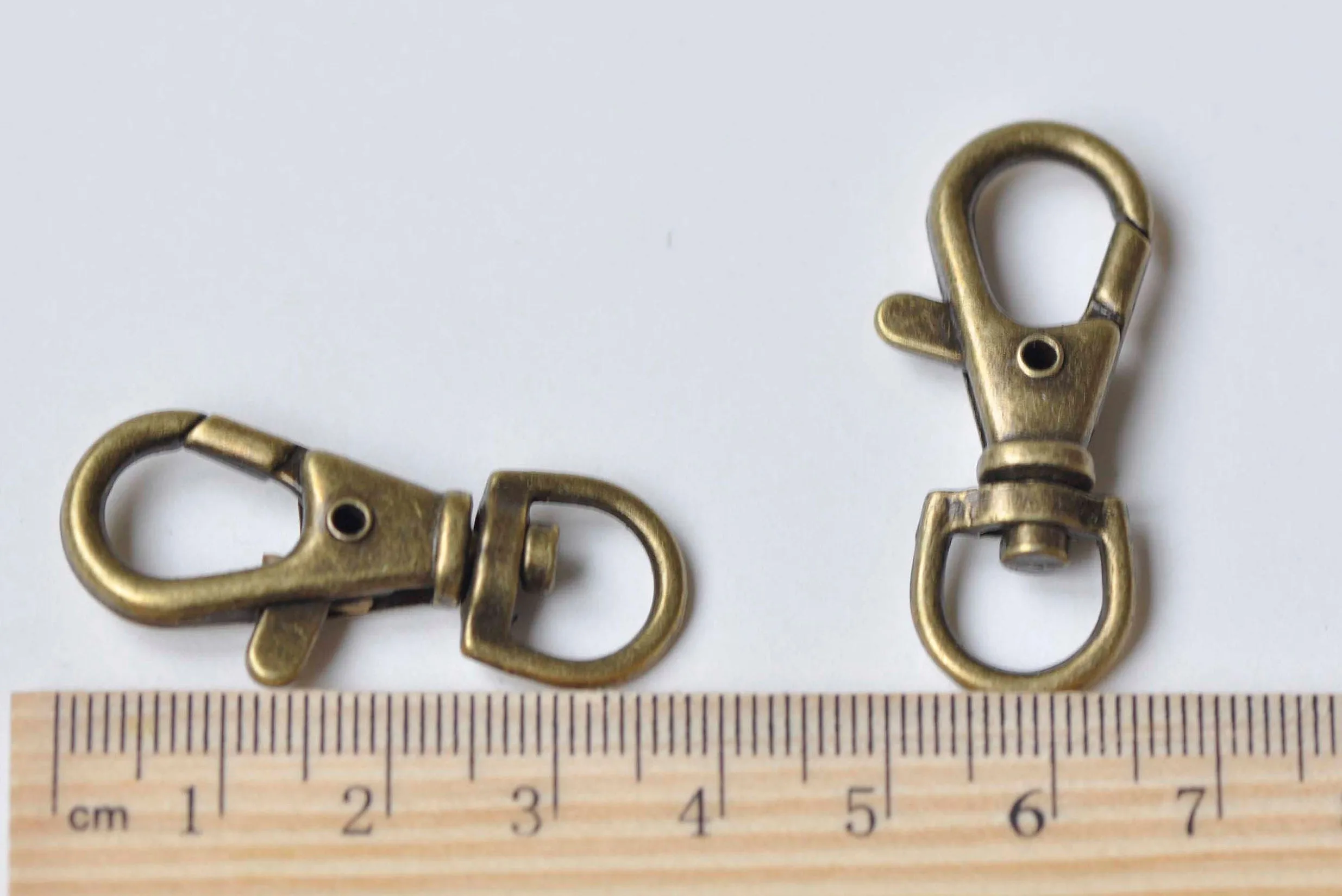 10 pcs Antique Bronze Lobster Swivel Clasps 16x40mm A4033