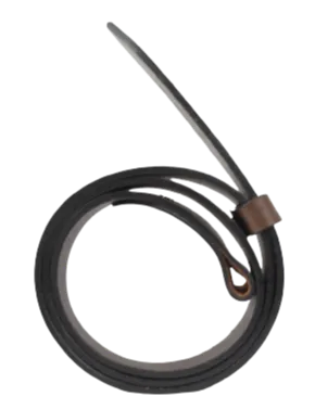 1.75 Inch (45mm) Dark Brown Belt Strap for Removable Buckles Chicago Screws