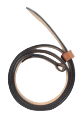 1.75 Inch (45mm) Dark Tan Belt Strap for Removable Buckles Chicago Screws