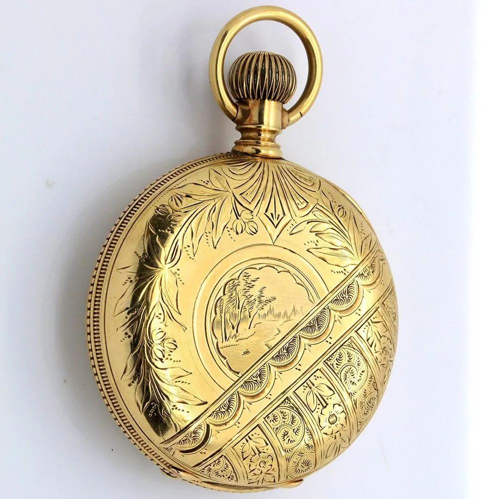 1870s E. Howard Series V 14K Gold Pocket Watch - 15 Jewel, Running