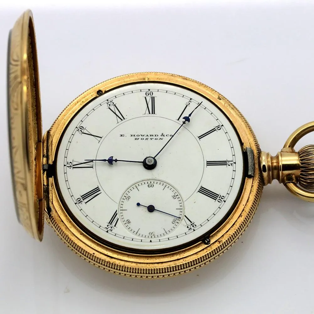 1870s E. Howard Series V 14K Gold Pocket Watch - 15 Jewel, Running