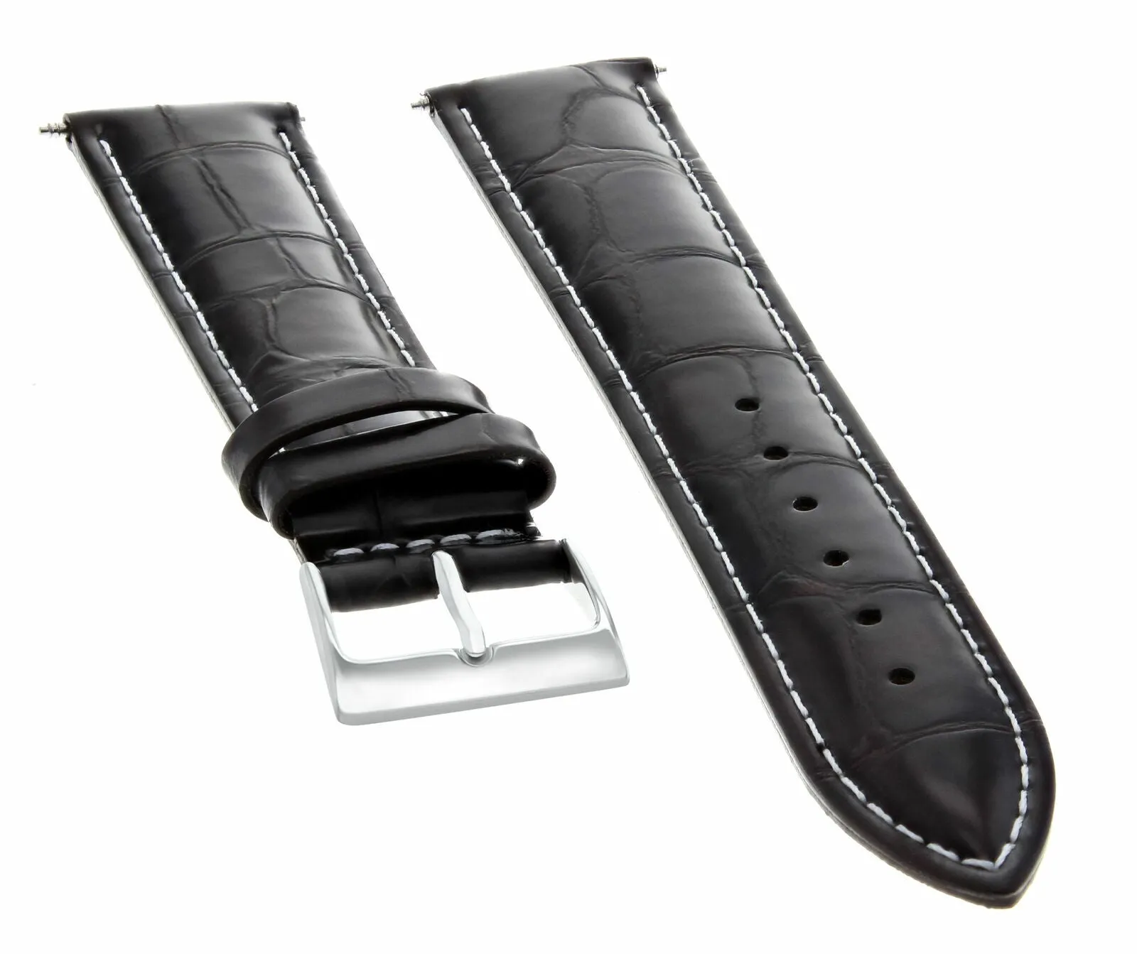 18MM LEATHER WATCH STRAP BAND FOR ROLEX CELLINI WATCH  DATE DARK BROWN WS