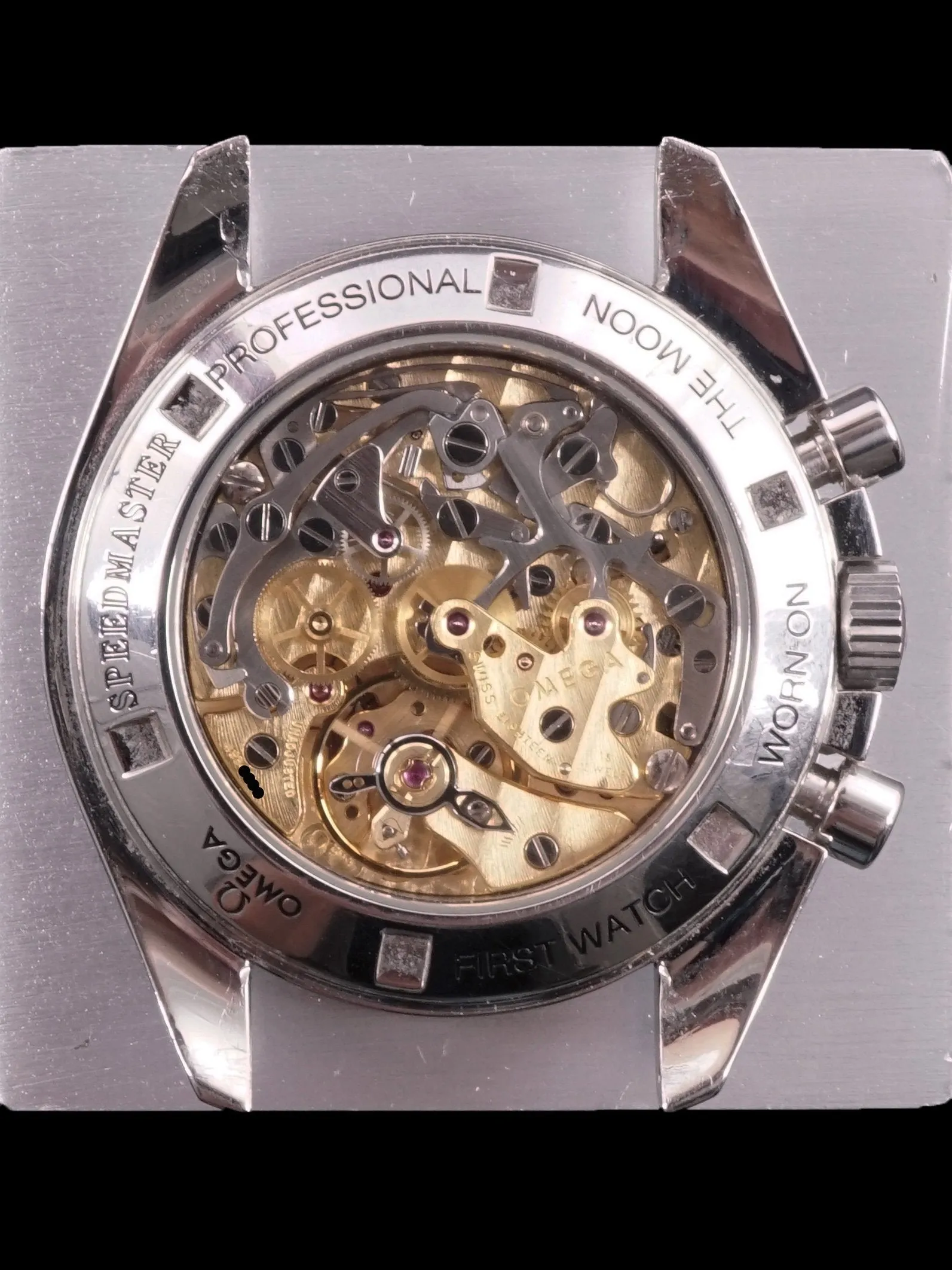 1996 Omega Speedmaster Professional Moonwatch Sapphire Back 3572.50 W/ Box and Hang Tag