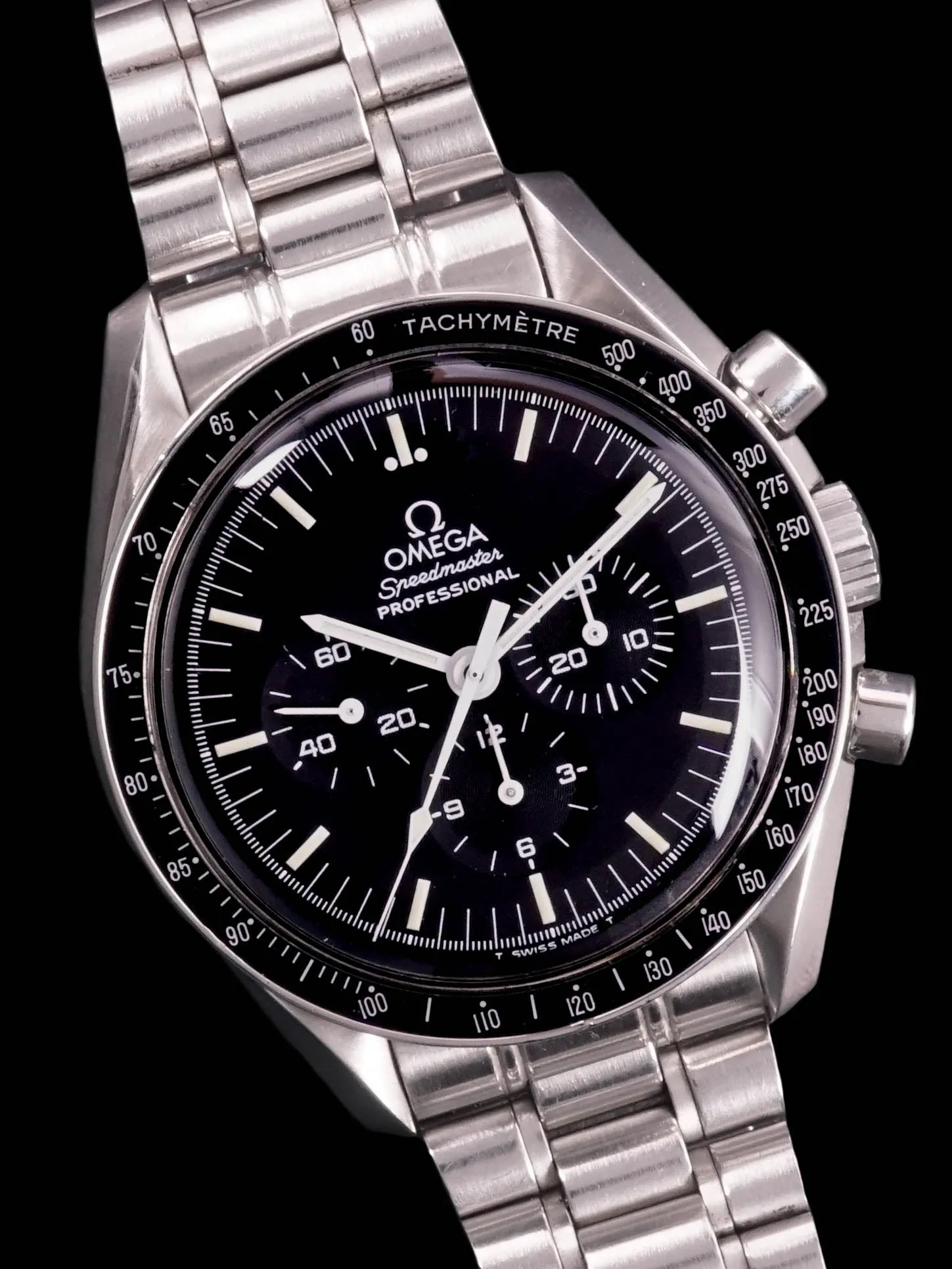 1996 Omega Speedmaster Professional Moonwatch Sapphire Back 3572.50 W/ Box and Hang Tag