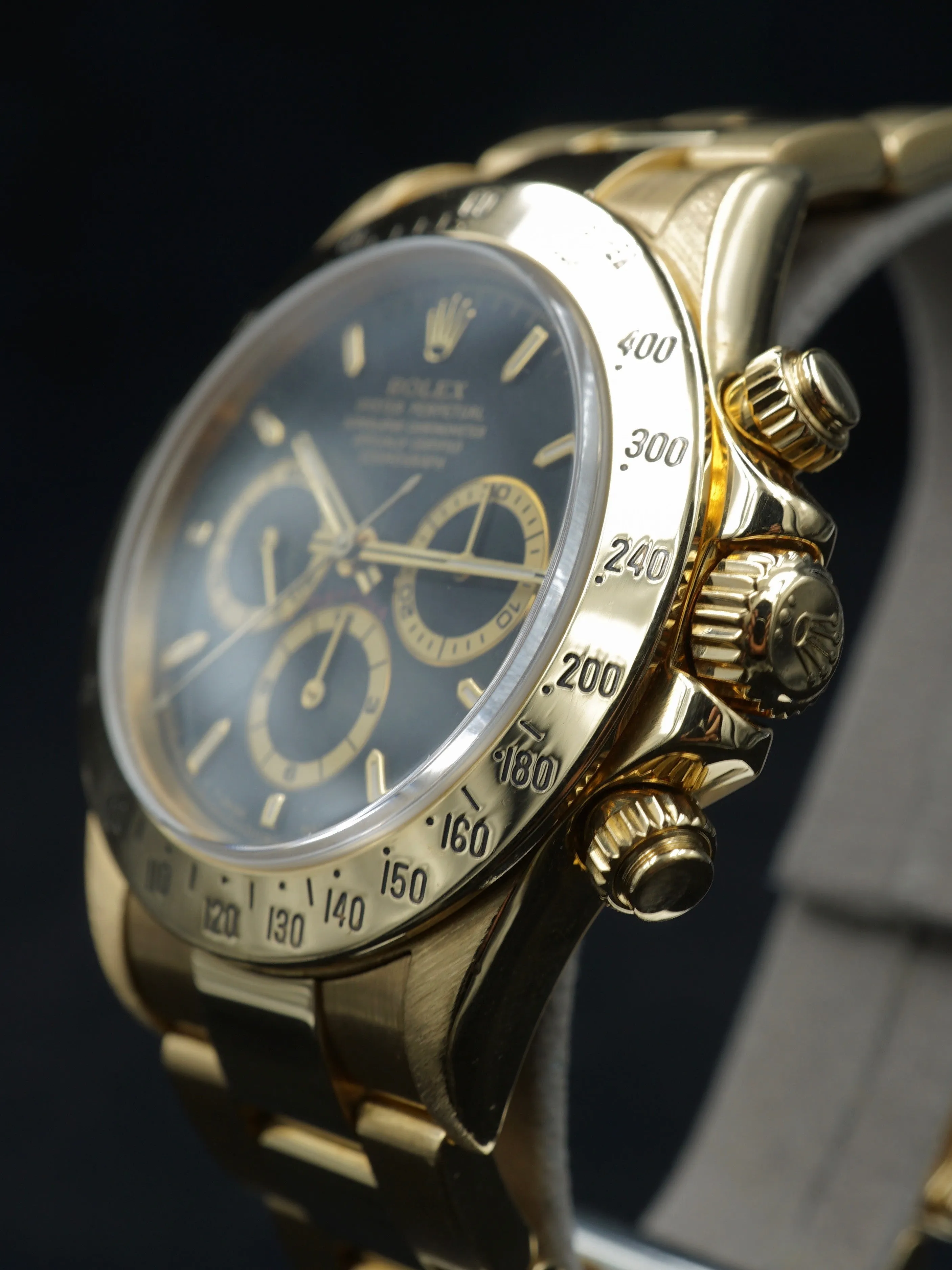 1997 Rolex Daytona Ref. 16528 "Zenith Era" 18k YG Black Dial