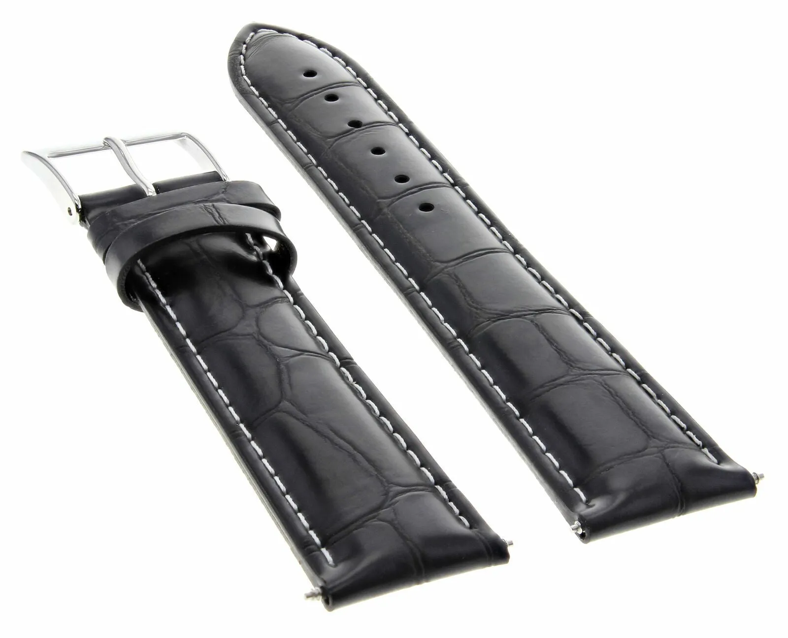 19MM ITALIAN LEATHER WATCH STRAP BAND FOR CITIZEN ECODRIVE BM8180-03E BLACK WS