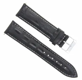 19MM ITALIAN LEATHER WATCH STRAP BAND FOR CITIZEN ECODRIVE BM8180-03E BLACK WS