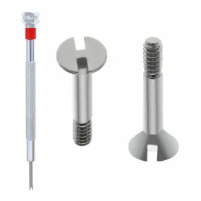 2 SCREW H THICKER FOR HUBLOT CERAMIC 301.PB.131.RX WATCH STRAP BAND SCREWDRIVER