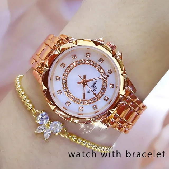2021 Elegant Women's Diamond Luxury Brand Watches