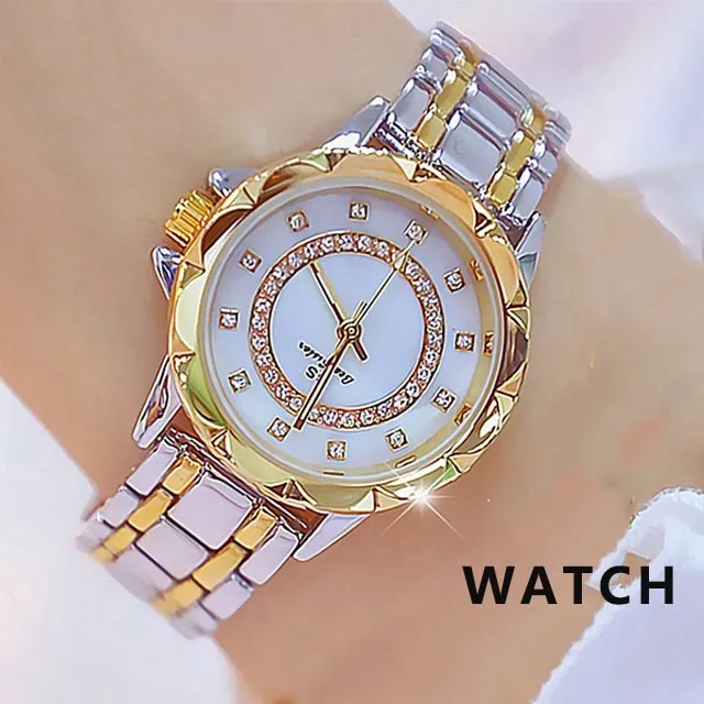 2021 Elegant Women's Diamond Luxury Brand Watches