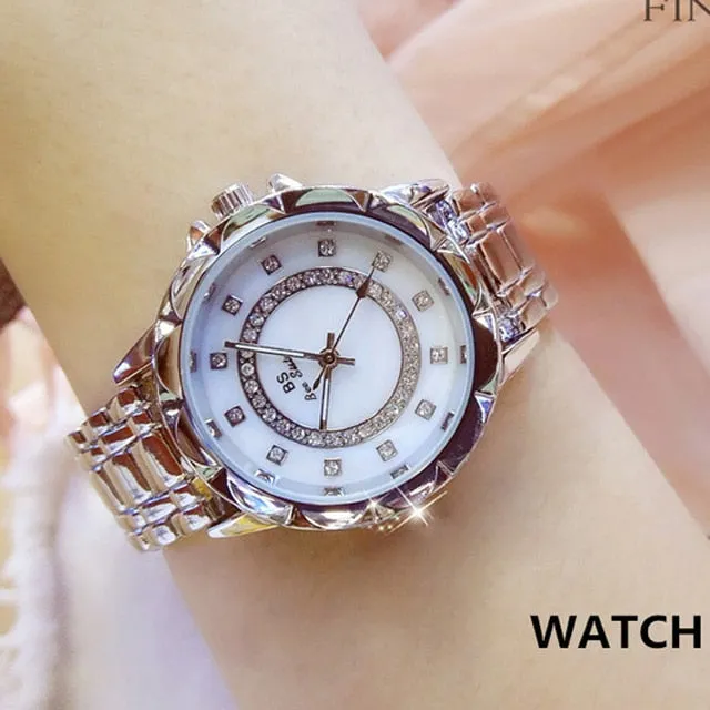 2021 Elegant Women's Diamond Luxury Brand Watches