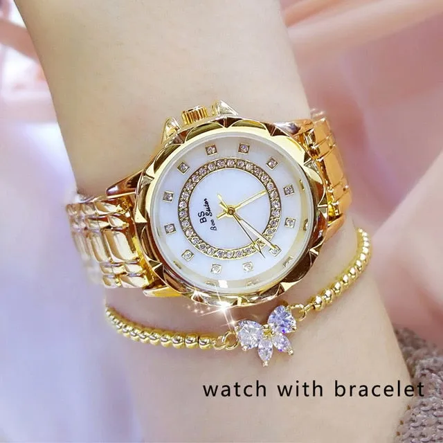 2021 Elegant Women's Diamond Luxury Brand Watches