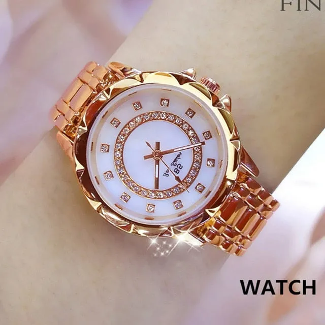 2021 Elegant Women's Diamond Luxury Brand Watches