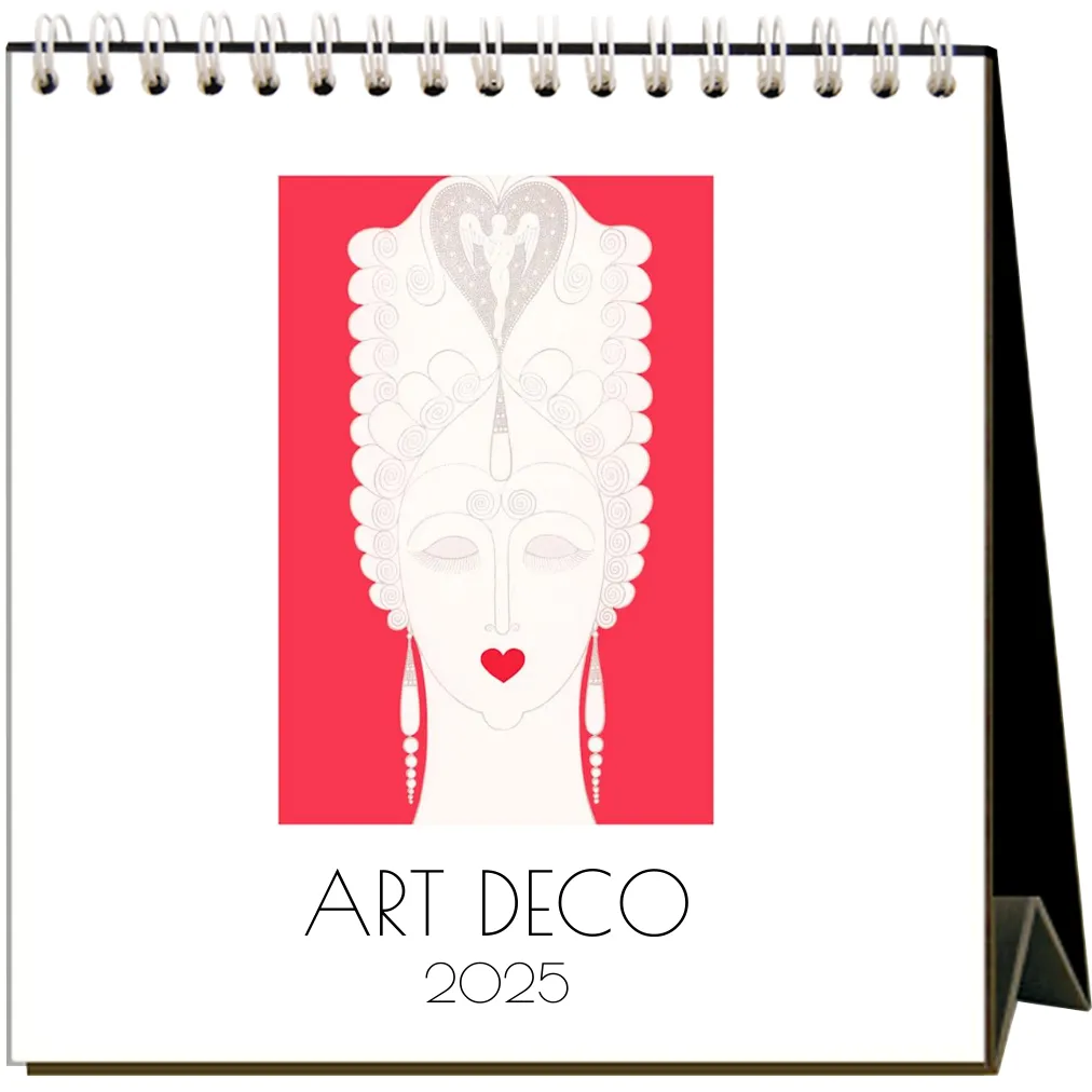 2025 Art Deco Easel Desk Calendar