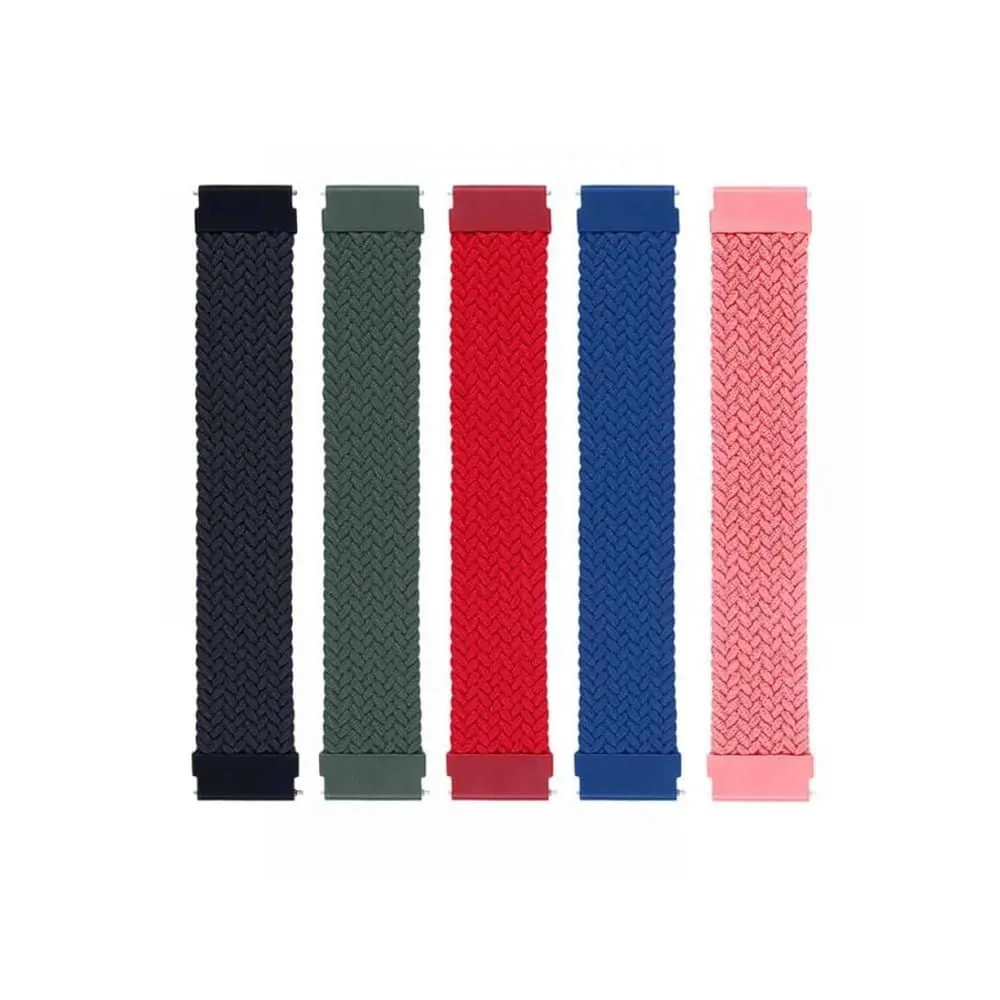 20mm Braided Solo Loop Band,Size:XS(125mm) - Pink