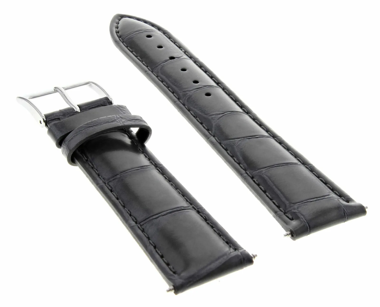 20MM ITALIAN LEATHER WATCH STRAP BAND FOR 36MM ROLEX DATEJUST, DATE WATCH  GREY