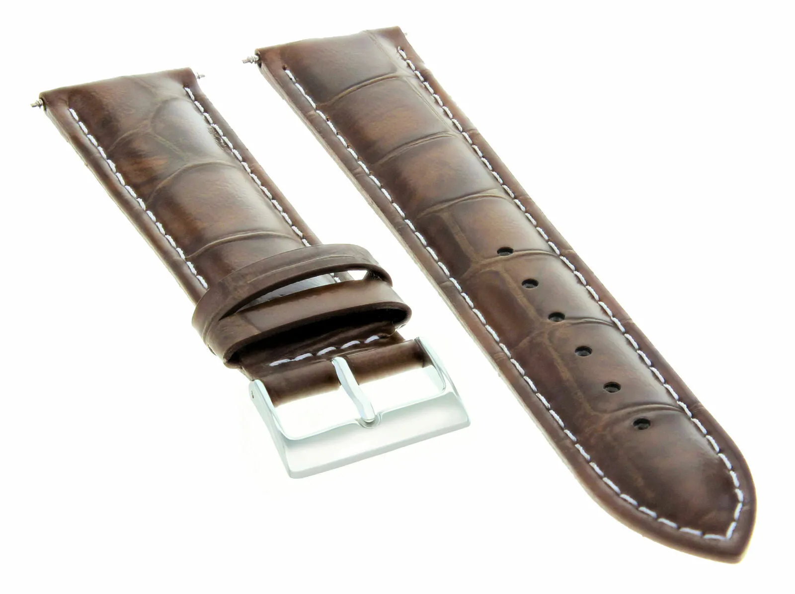 20MM LEATHER WATCH BAND STRAP FOR TAG HEUER AQUARACER F1 WAF1112 LIGHT BROWN WS