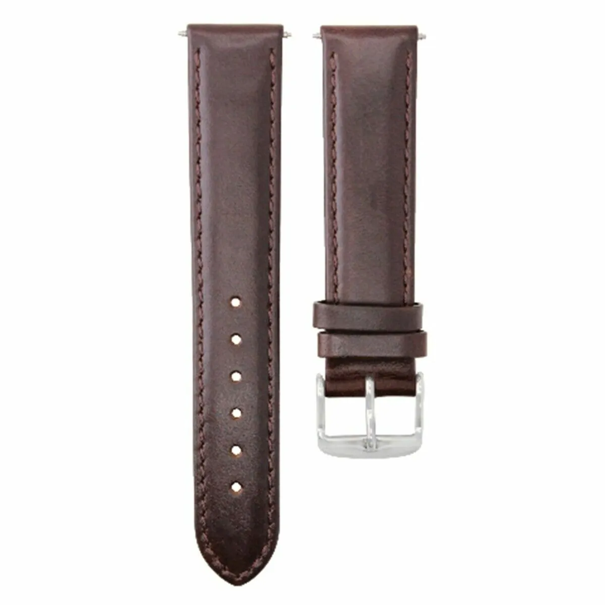 22MM LEATHER WATCH STRAP SMOOTH BAND FOR BREITLING CHRONOMAT BENTELY DARK BROWN