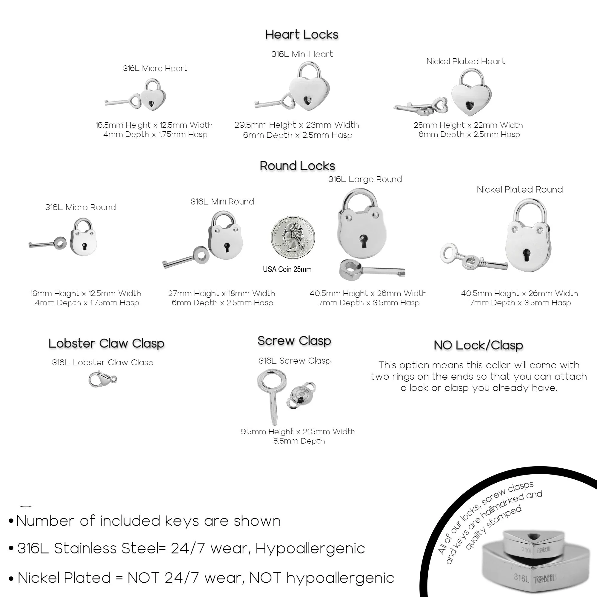 316L Surgical Stainless Steel Makou BDSM Day Collar   s1