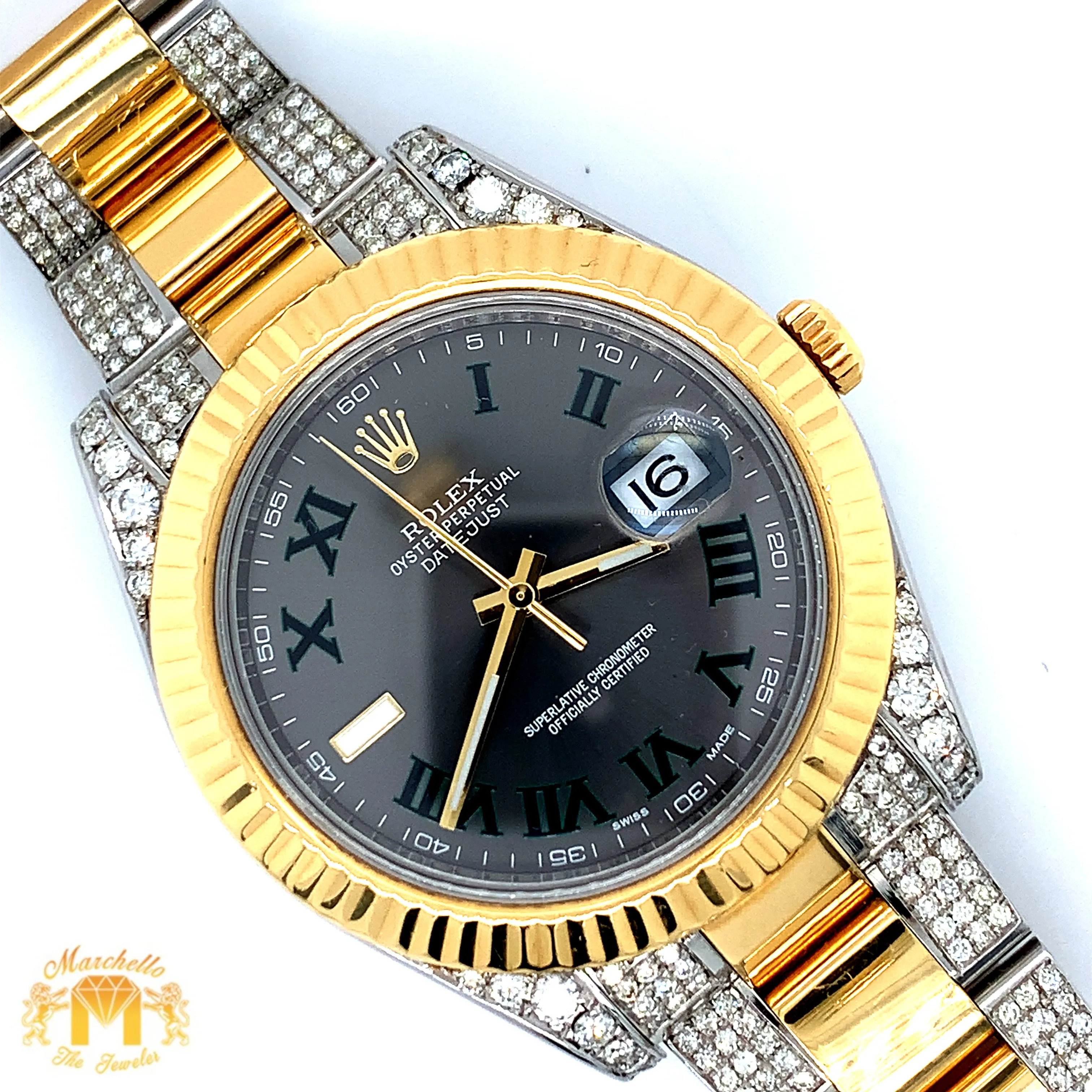 41mm Rolex Datejust Watch with Two-tone Oyster Band (Model number: 116333)