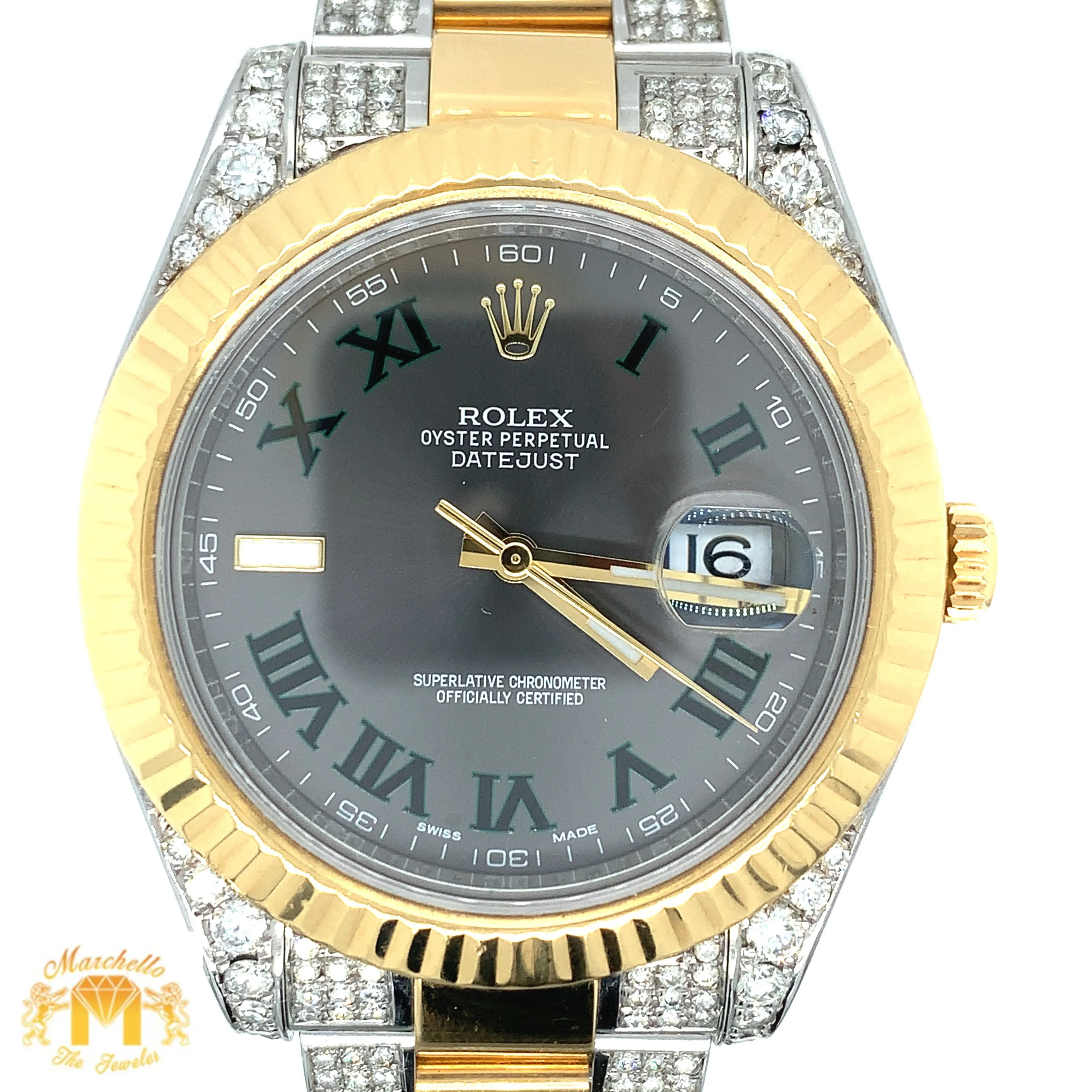 41mm Rolex Datejust Watch with Two-tone Oyster Band (Model number: 116333)
