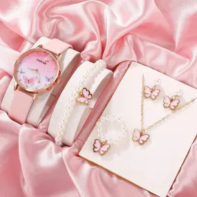6-Piece Women's Watch Set with Exquisite Style