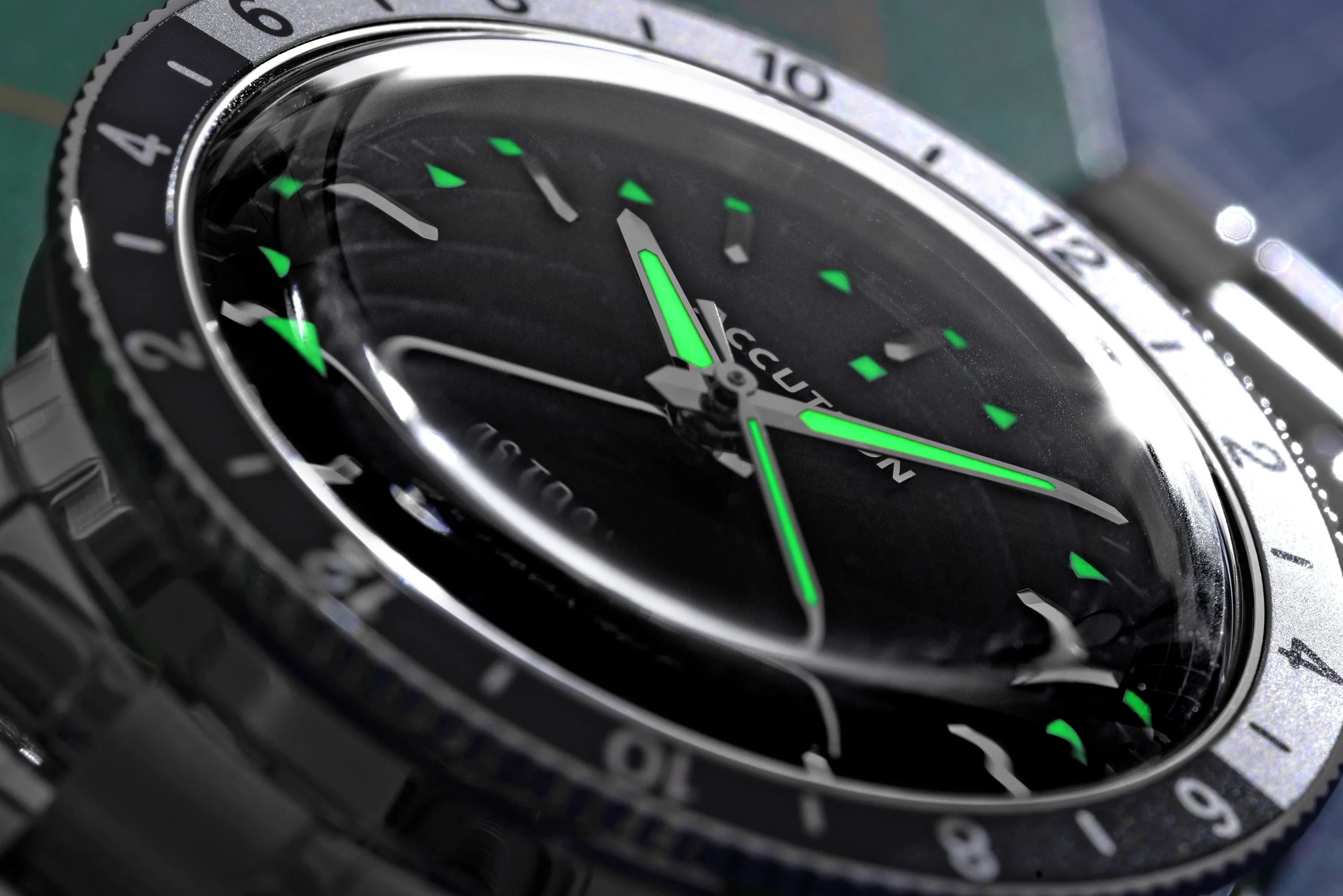 Accutron Astronaut "T" GMT 41mm Black White Watch Limited Re-Edition from 1968
