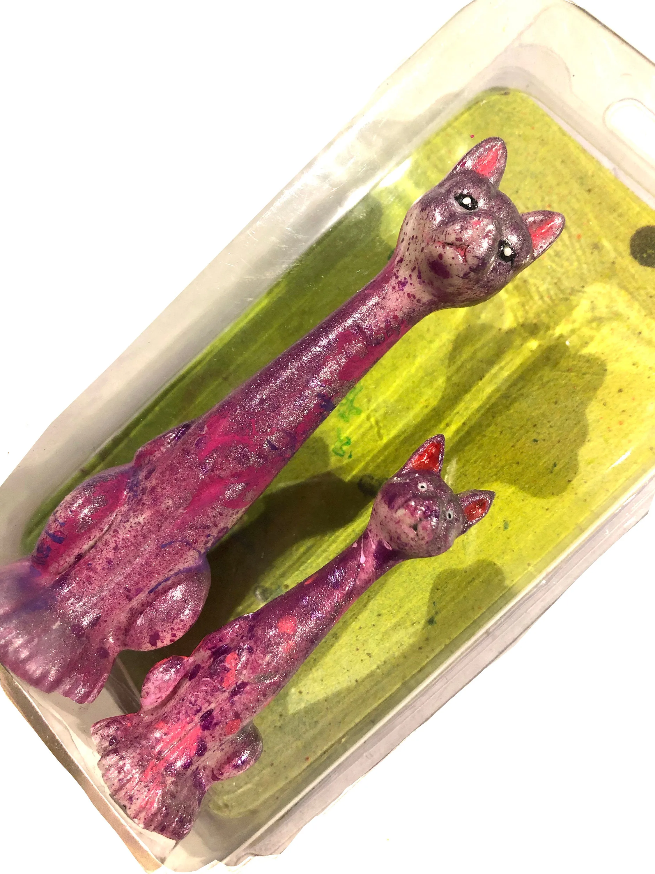 AEQEA Custom Bootleg Toy Knockoff Kitty Cat Set of Resin Figures