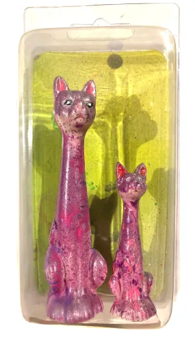 AEQEA Custom Bootleg Toy Knockoff Kitty Cat Set of Resin Figures