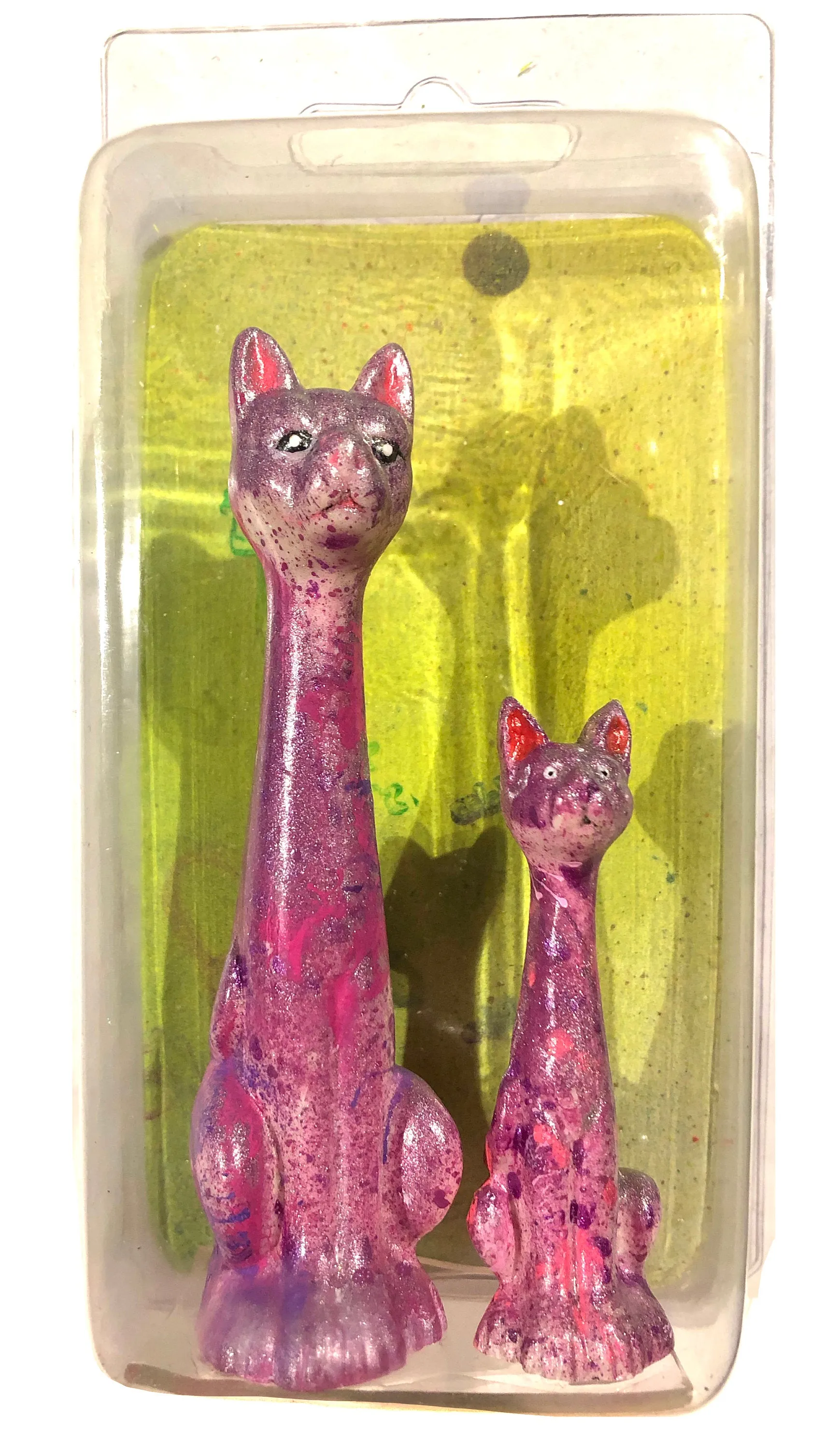AEQEA Custom Bootleg Toy Knockoff Kitty Cat Set of Resin Figures