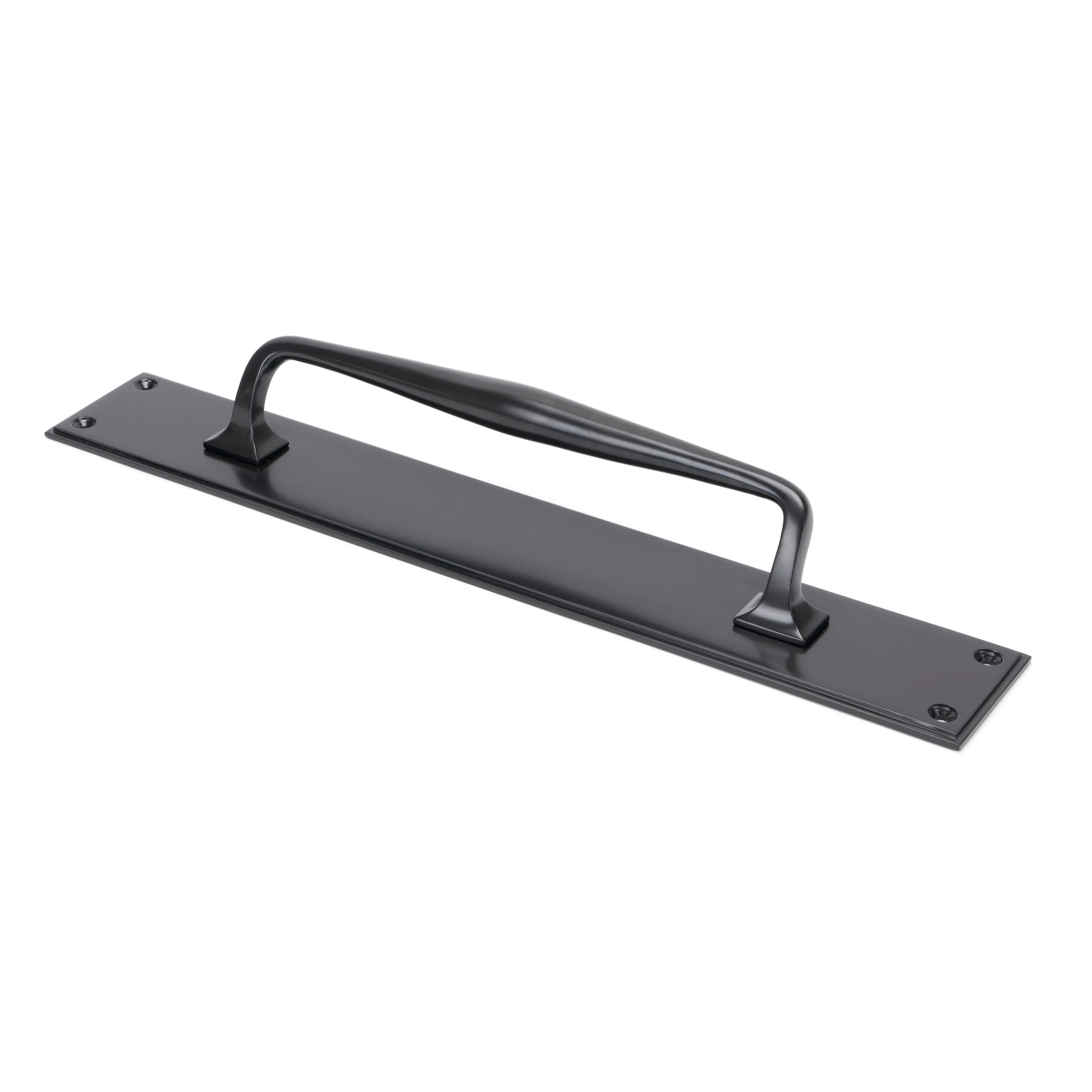 Aged Bronze 425mm Art Deco Pull Handle on Backplate | From The Anvil