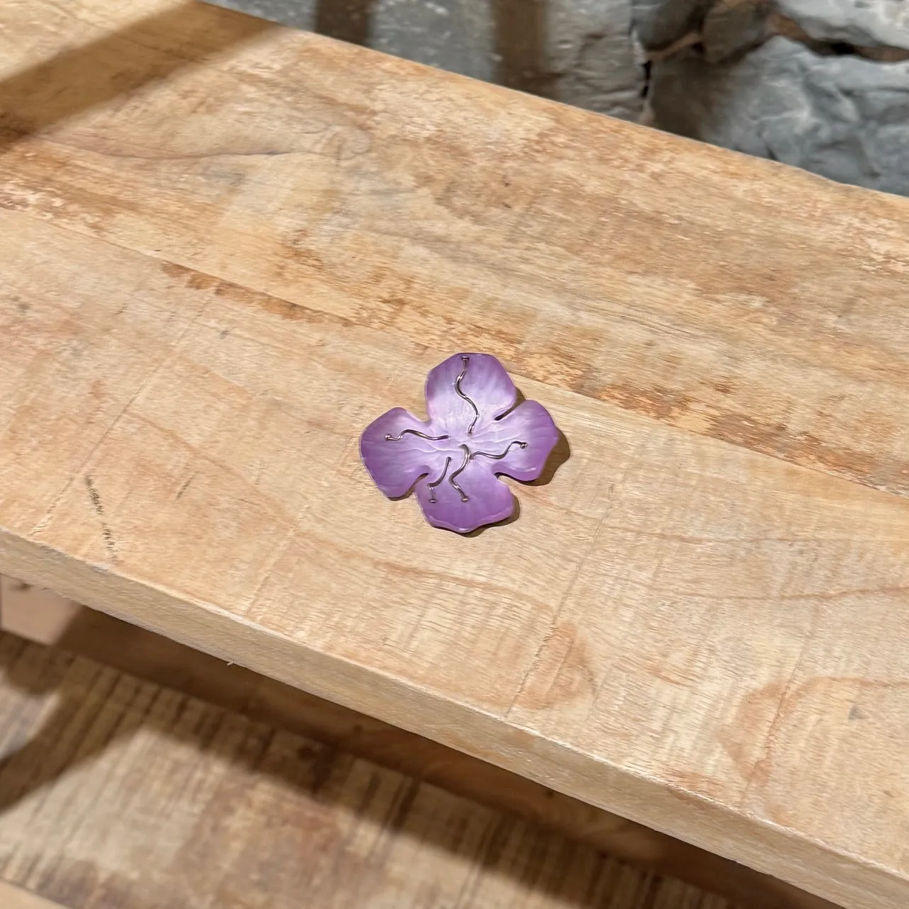 Alexis Bittar Lilac Floral Brooch