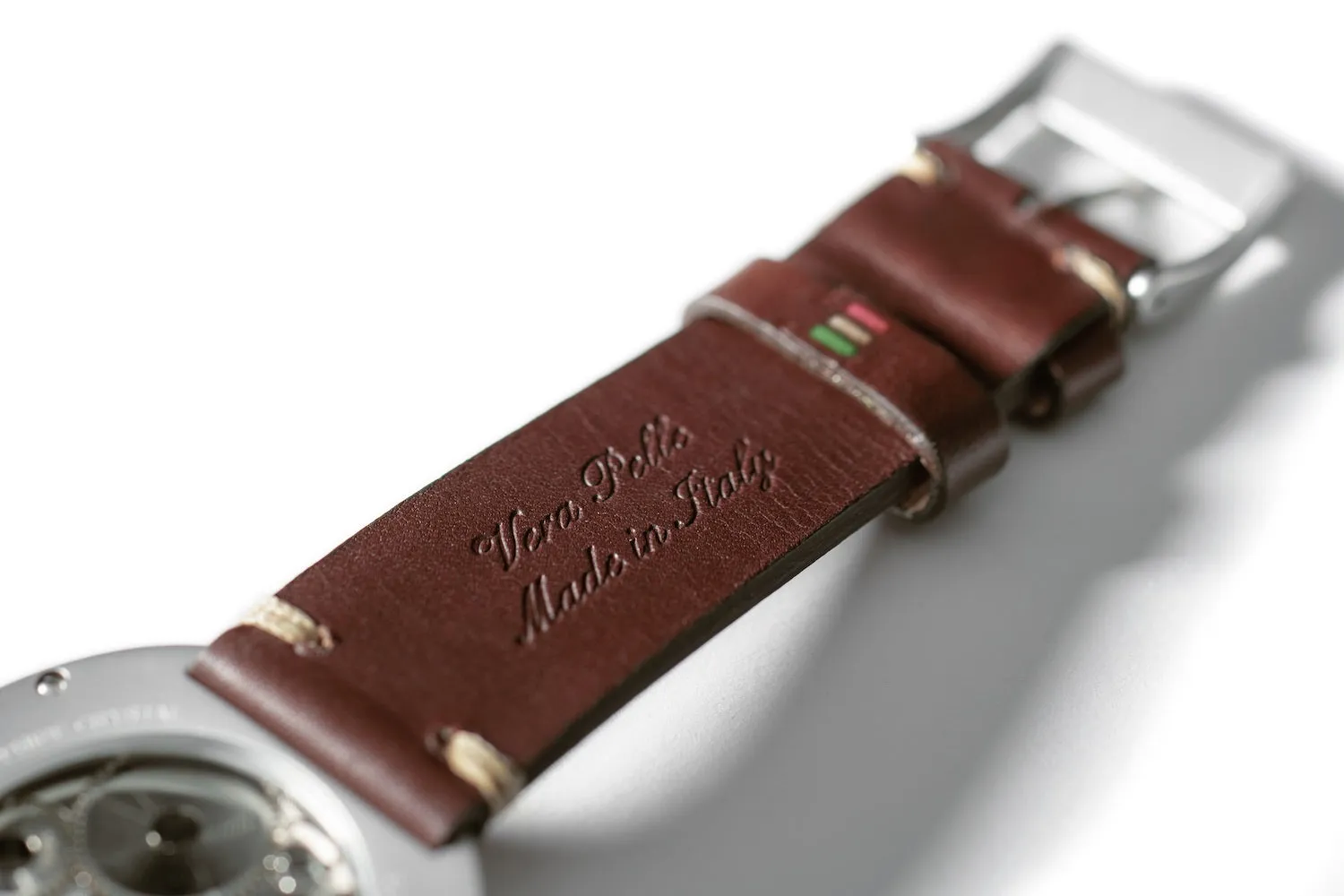 Allemano Watch GMT Antique White Brushed Case