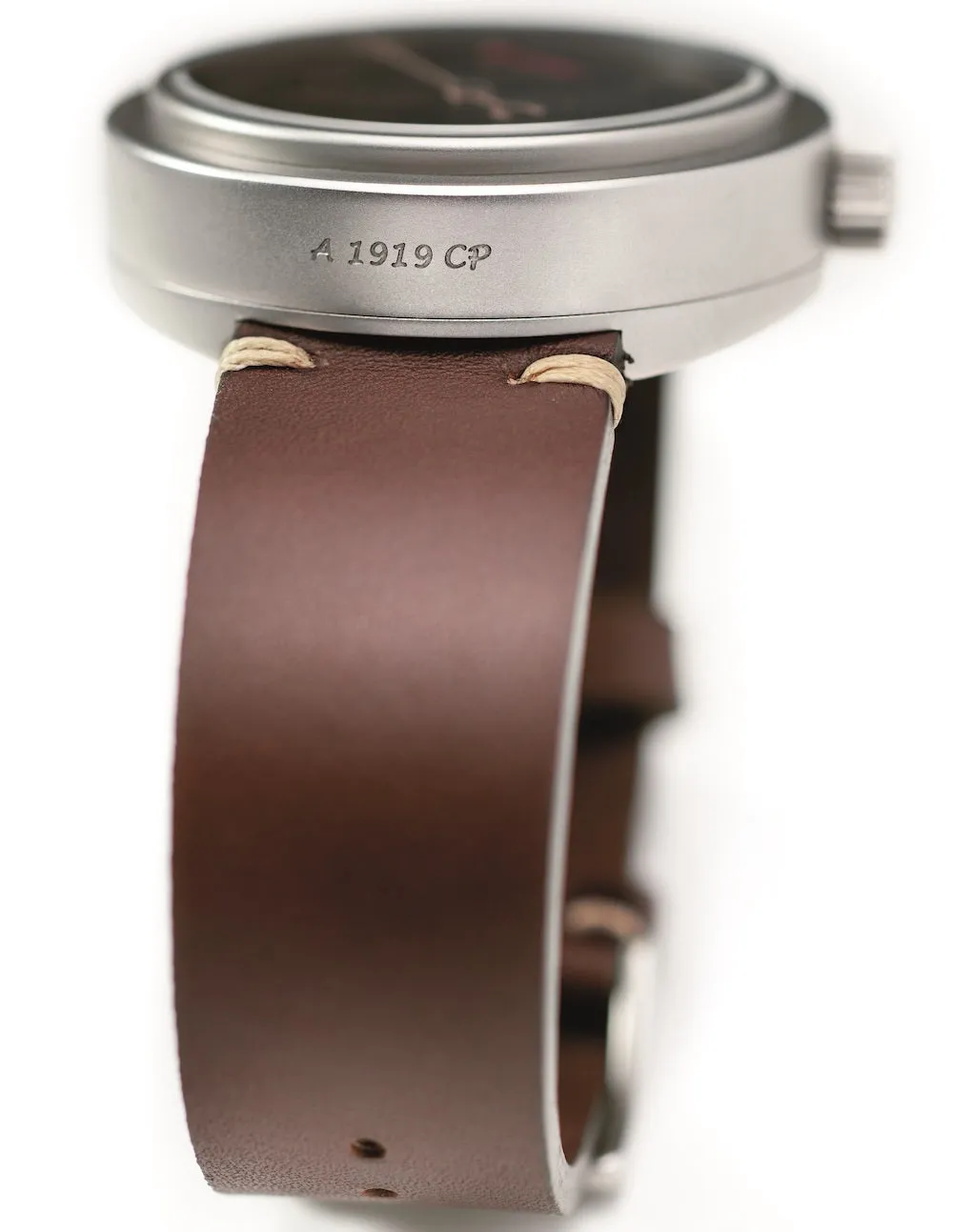 Allemano Watch GMT Antique White Brushed Case