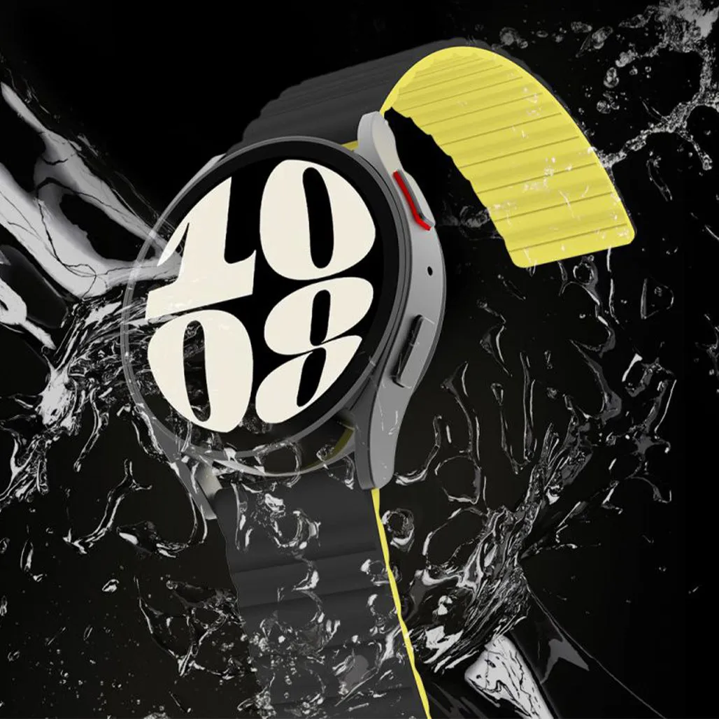 Araree Silicone Link Galaxy Watch Strap 20mm - Black/Yellow