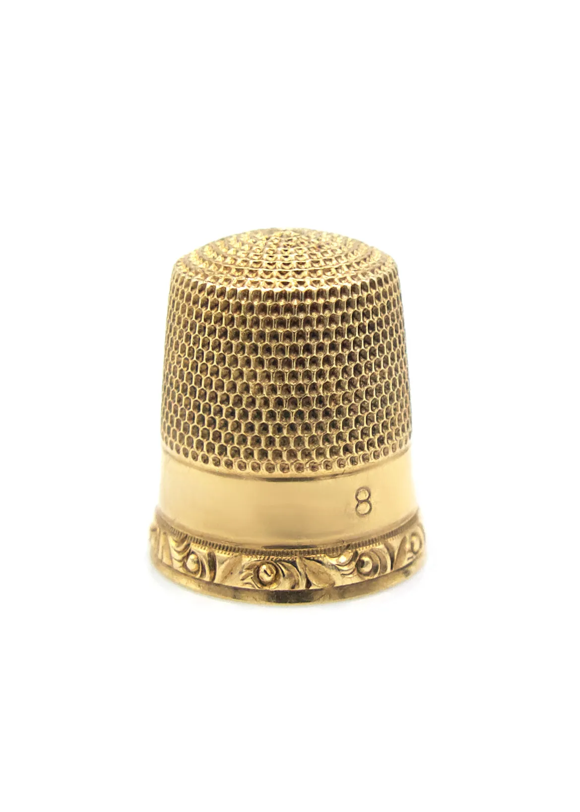 Art Deco 9K Gold Thimble