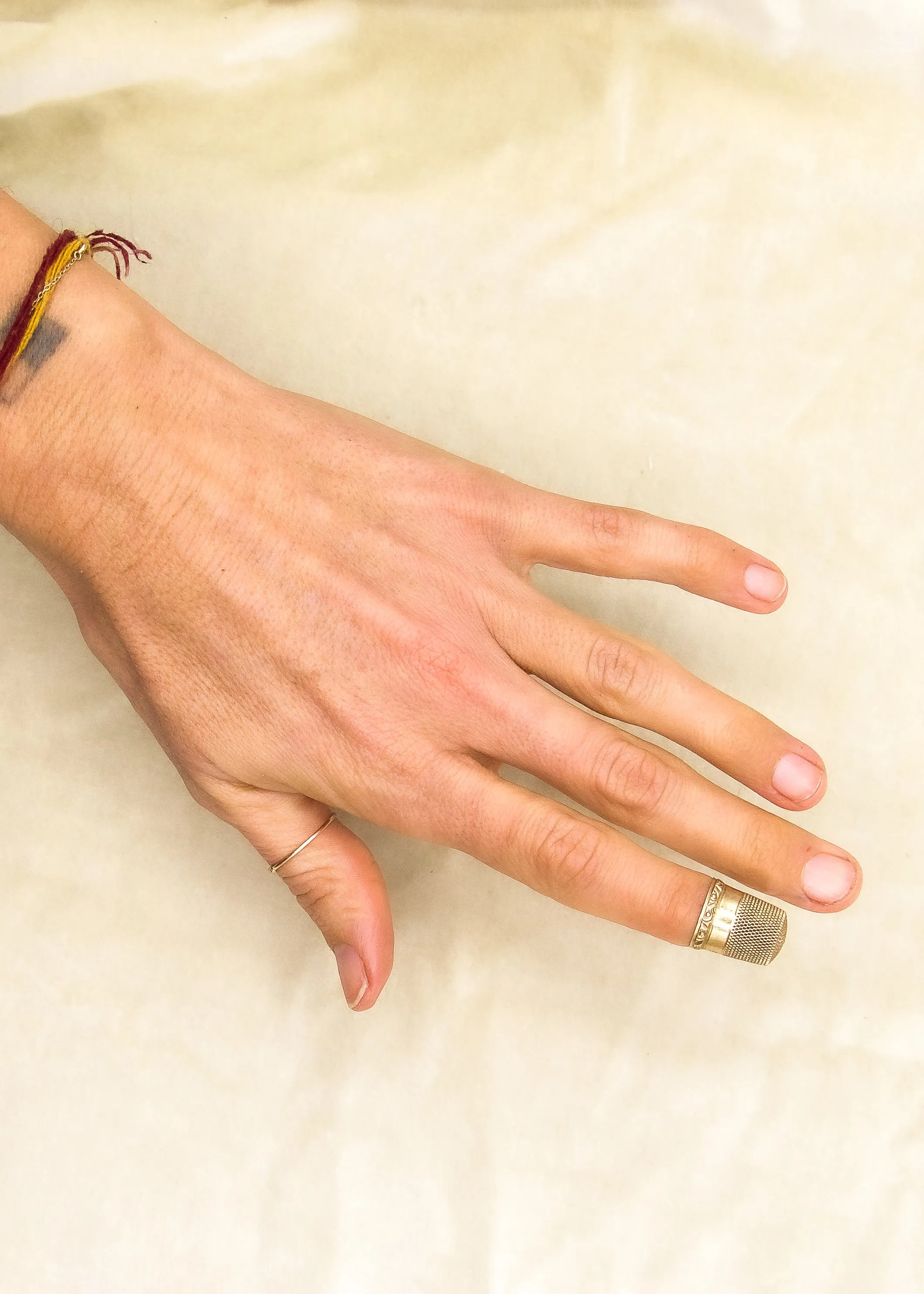 Art Deco 9K Gold Thimble