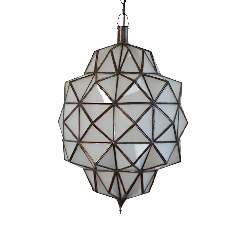 Art Deco Frosted Glass Lamp