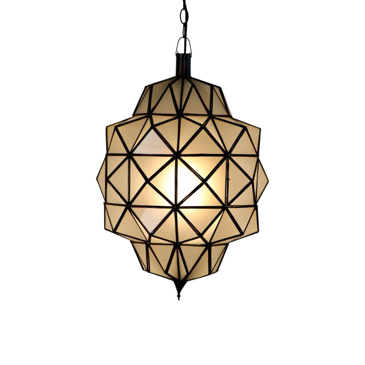 Art Deco Frosted Glass Lamp
