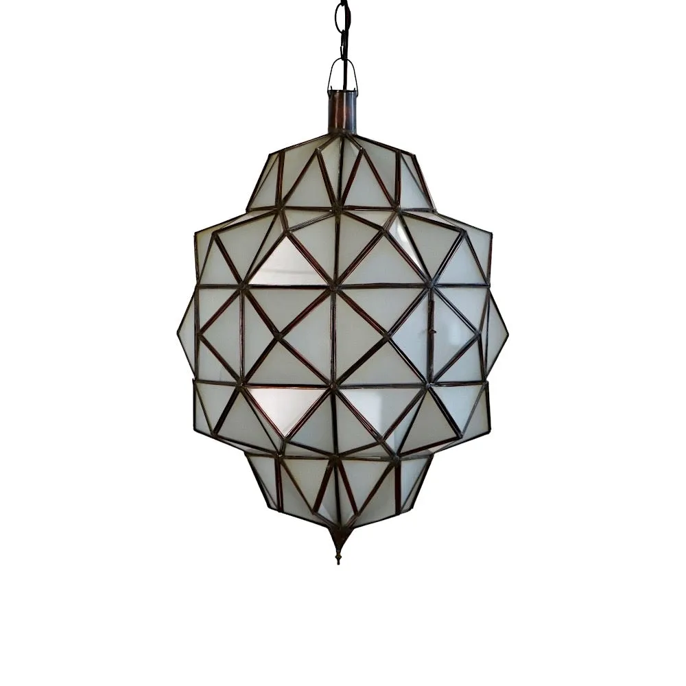 Art Deco Frosted Glass Lamp