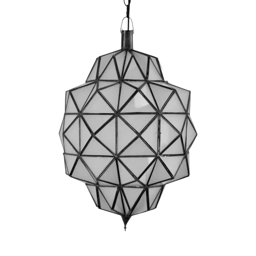 Art Deco Frosted Glass Lamp