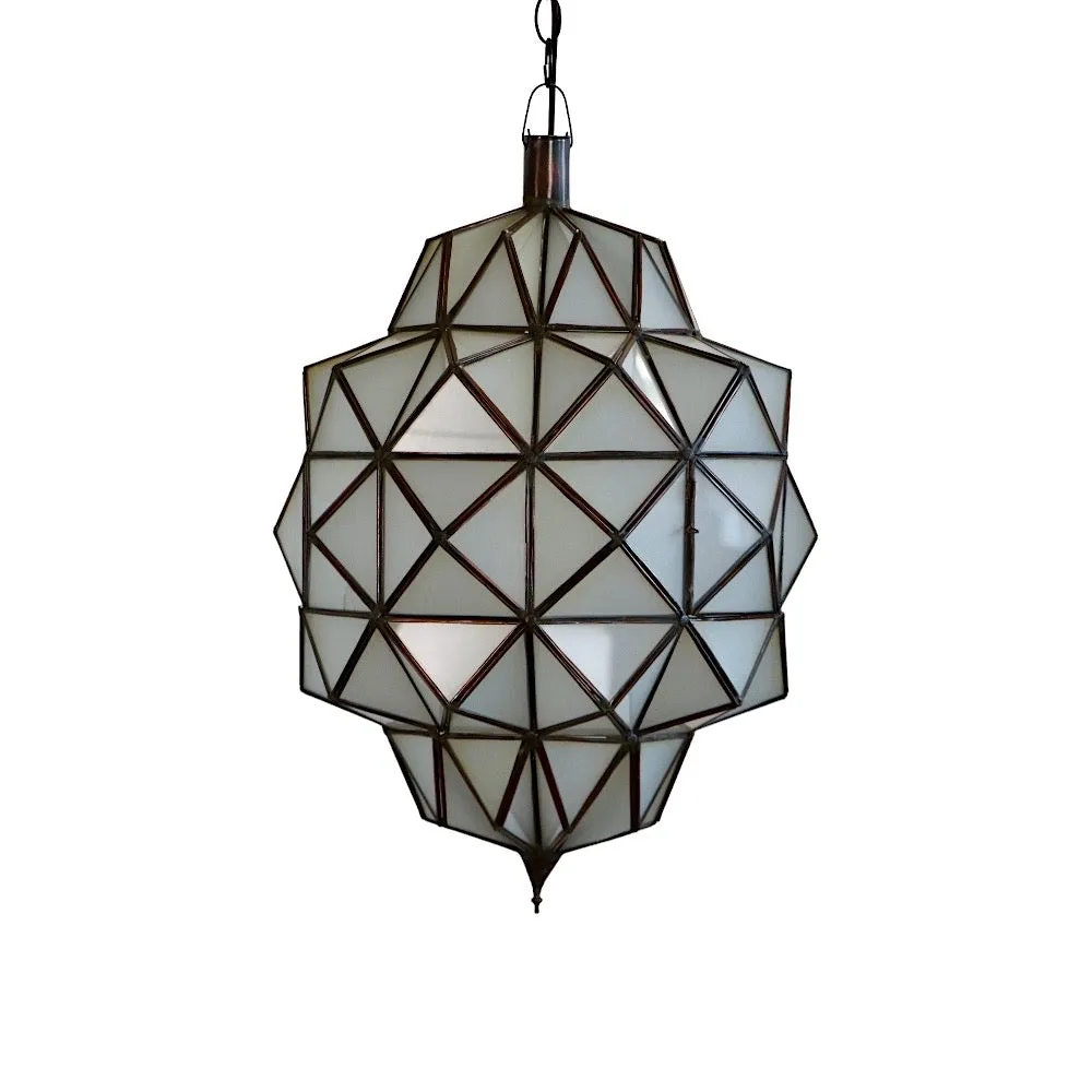 Art Deco Frosted Glass Lamp