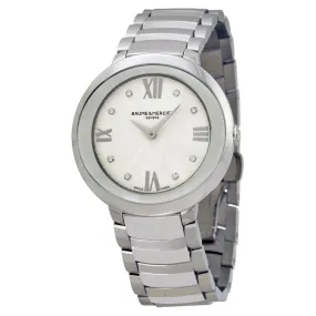 Baume et Mercier Promesse Mother of Pearl Dial Diamond 34mm Ladies Watch 10178 MOA10178