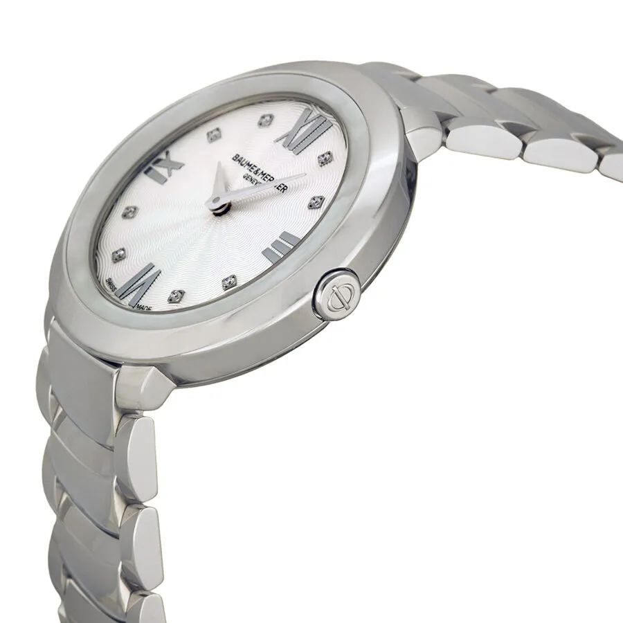 Baume et Mercier Promesse Mother of Pearl Dial Diamond 34mm Ladies Watch 10178 MOA10178
