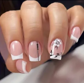 Beauty - Nails - french black square