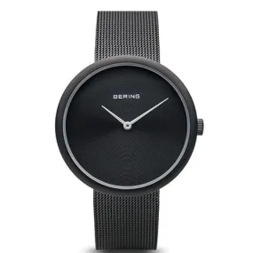 Bering Ladies Black Mesh Watch