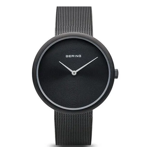 Bering Ladies Black Mesh Watch