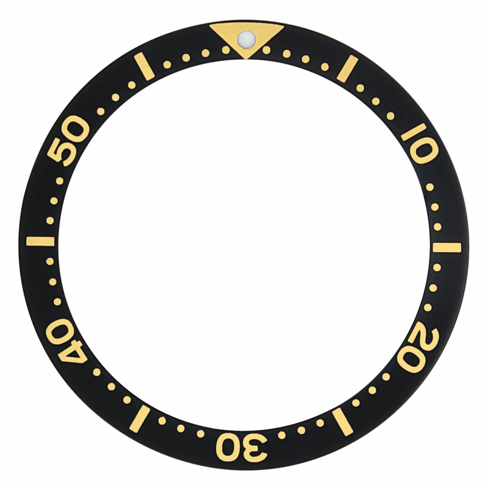 BEZEL INSERT FOR SEIKO WATCH 6309-7040-7049 SUWA TURTLE 6309A AUTAMATIC BLACK GF